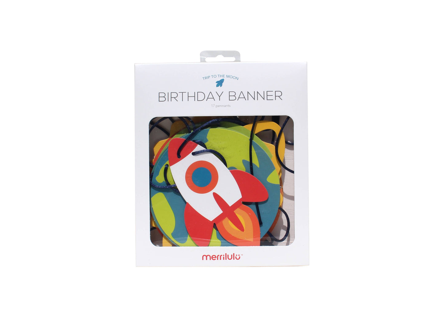 Trip To The Moon Space Party Happy Birthday Banner