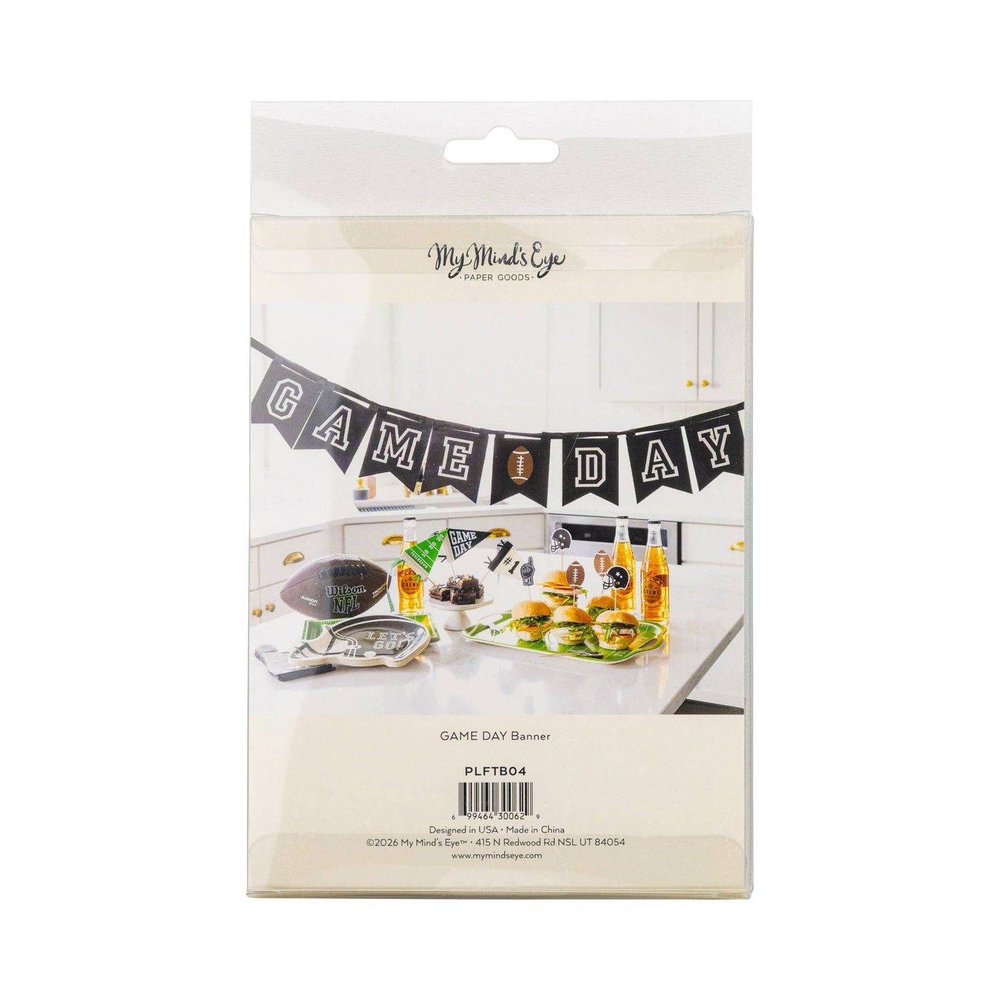 Game Day Football Ribbon Banner