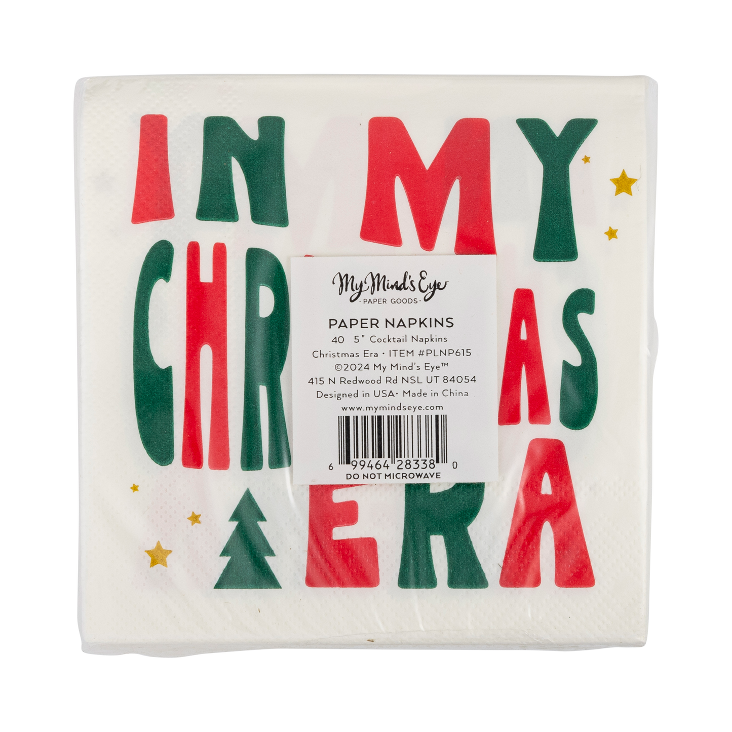 Christmas Era Cocktail Napkins - 24pk