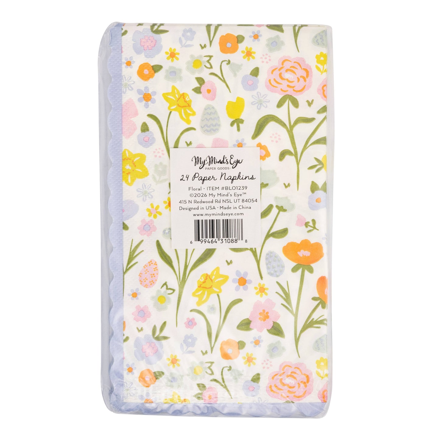 Blossom Floral Guest Towel Paper Napkins - 24pk