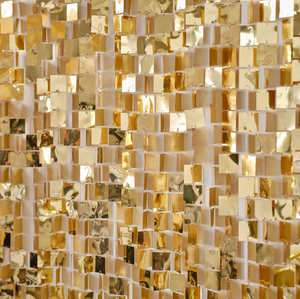 Champagne Gold Sequin Hanging Backdrop Party Decoration