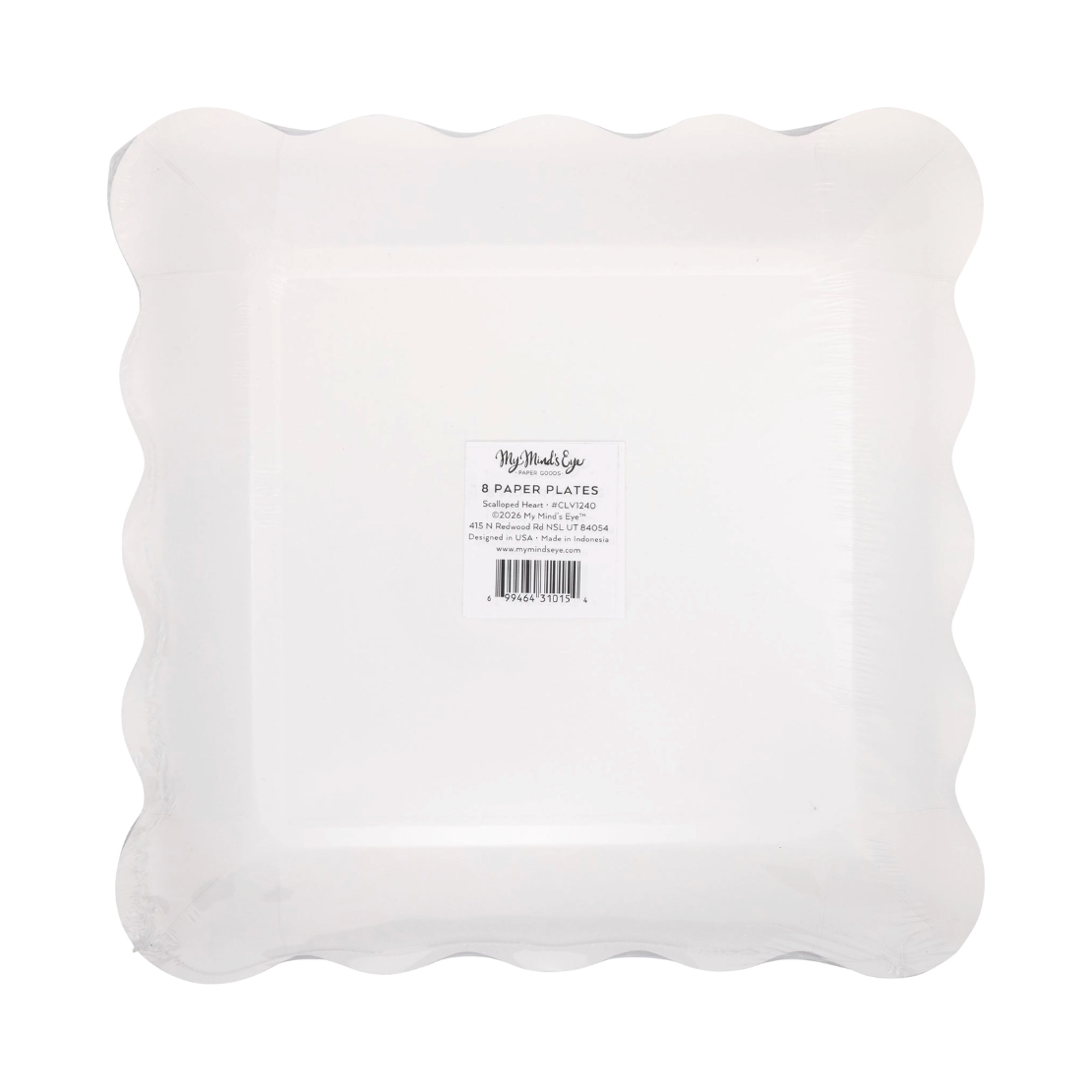 Cream and Black Ric Rac Paper Plates - 8pk