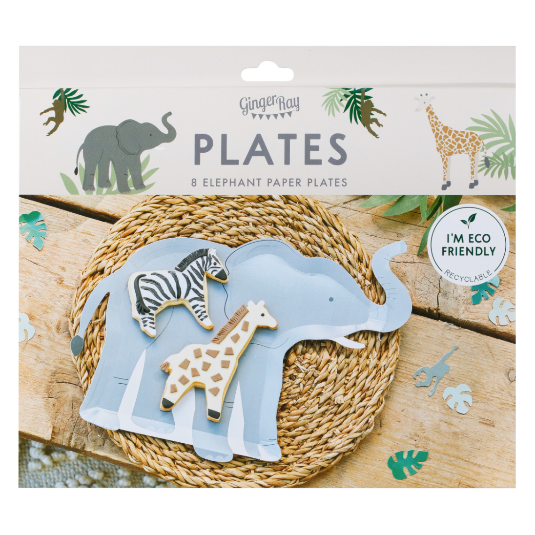 Elephant Paper Party Plates