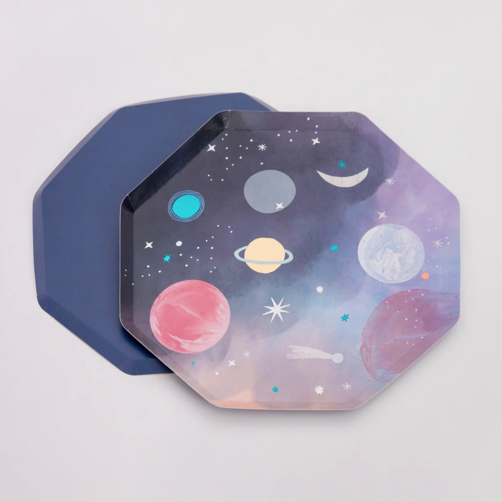 Galaxy Space Party Large Dinner Plates - 8pk
