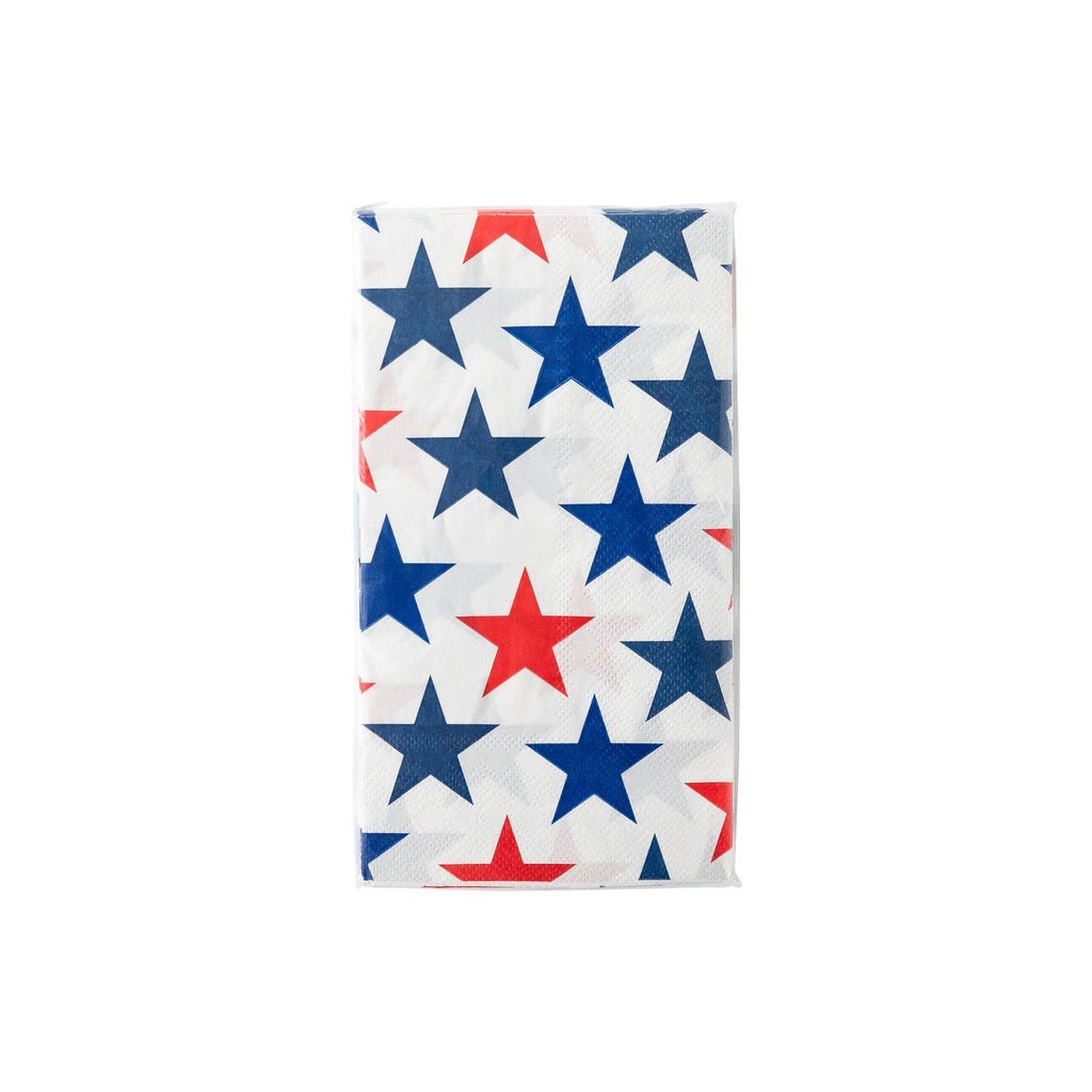 Large Stars Americana Paper Guest Towel Napkins - 24pk