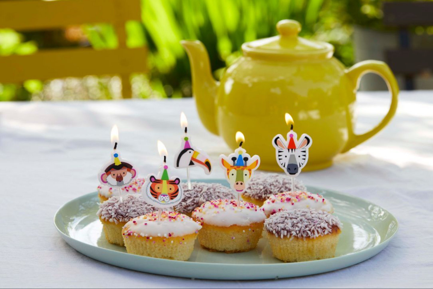 Safari Party Animal Birthday Candles - 5pk