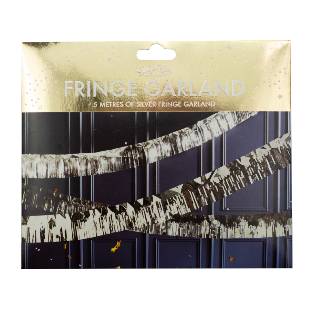 Silver Foiled Fringe Party Garland