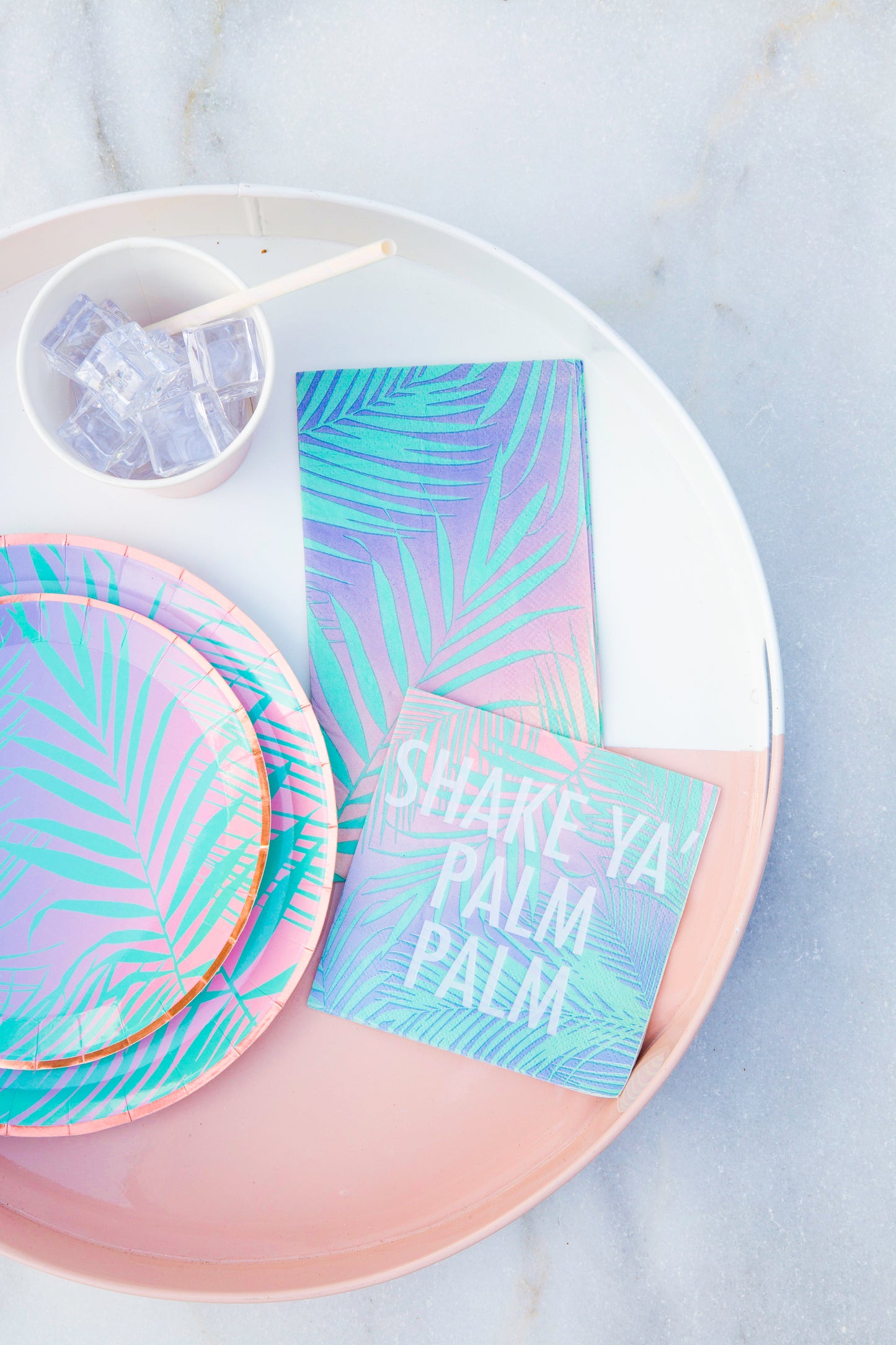 Shake Ya Palm Palm Tropical Guest Towel Napkins - 16pk