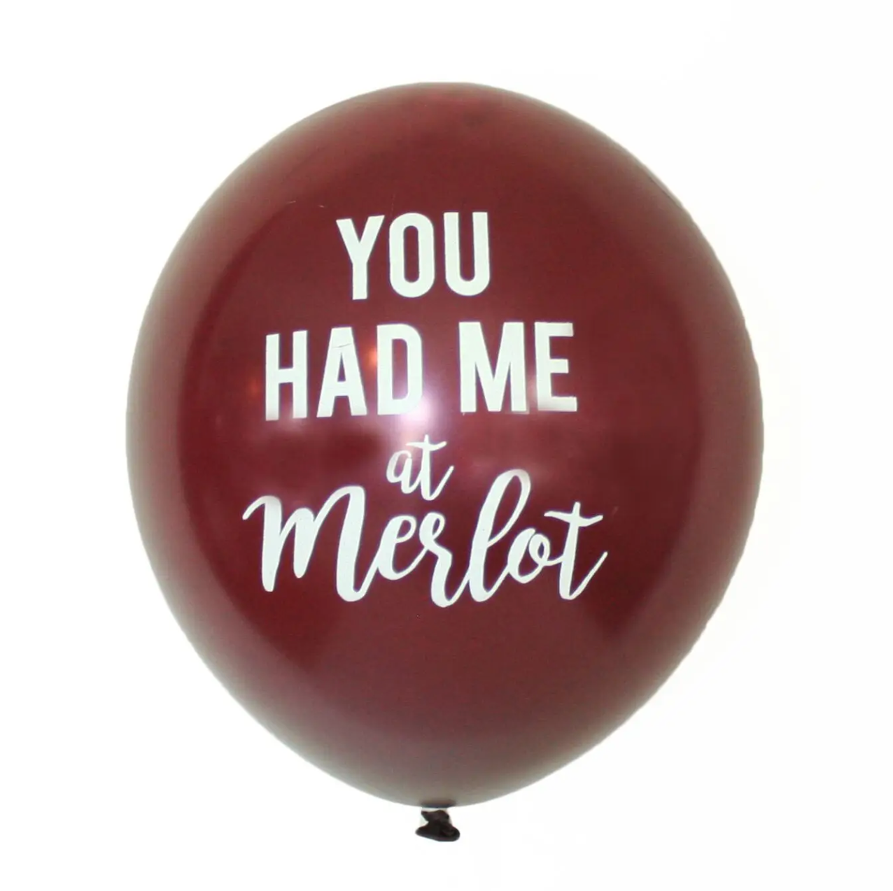 You Had Me at Merlot Burgundy Latex Balloons - 3pk