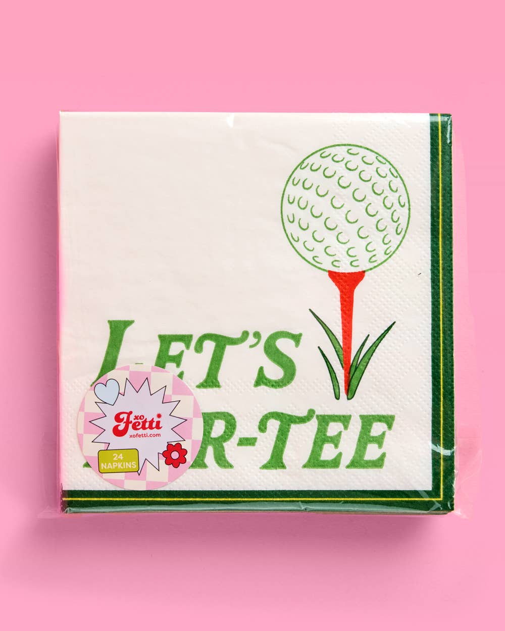 Let's Par-Tee Golf Party Assorted Beverage Napkins - 24pk