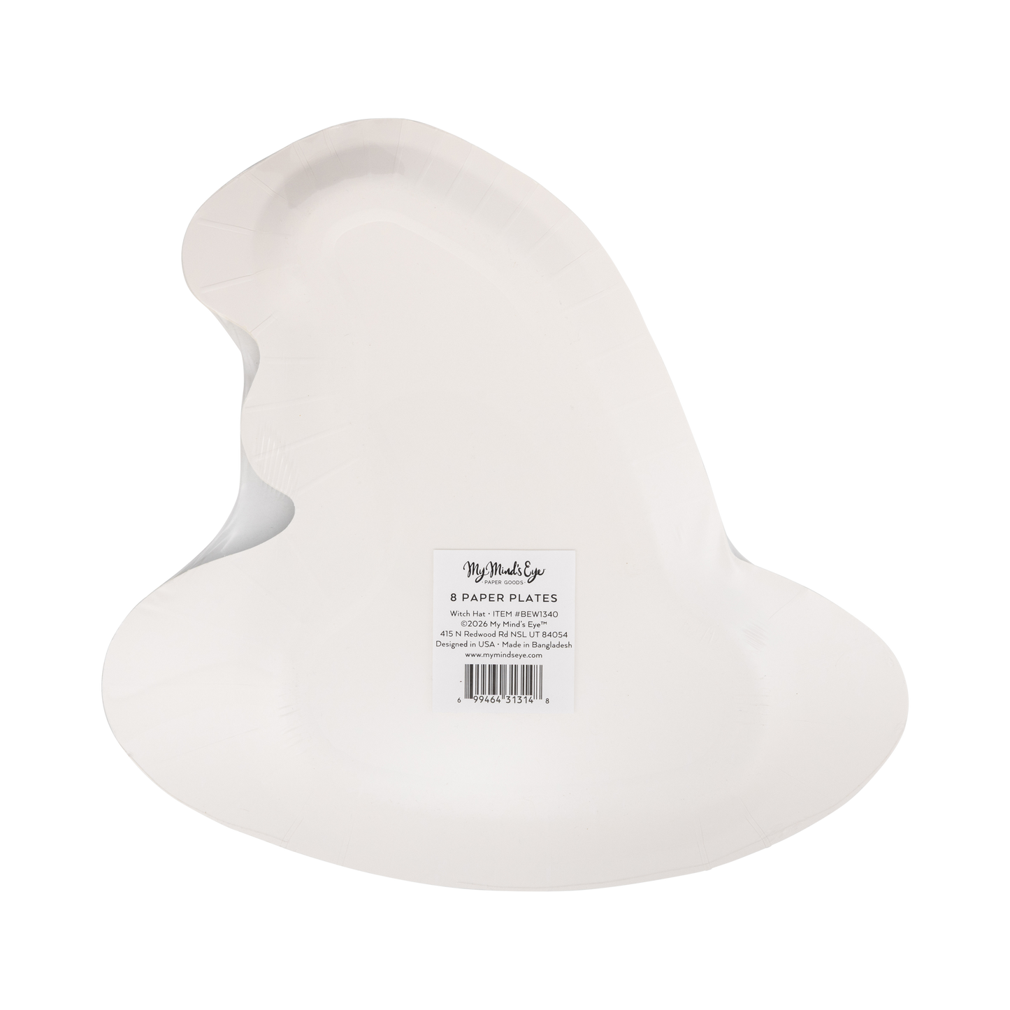 Witch Hat Shaped 10" Paper Plates - 8pk