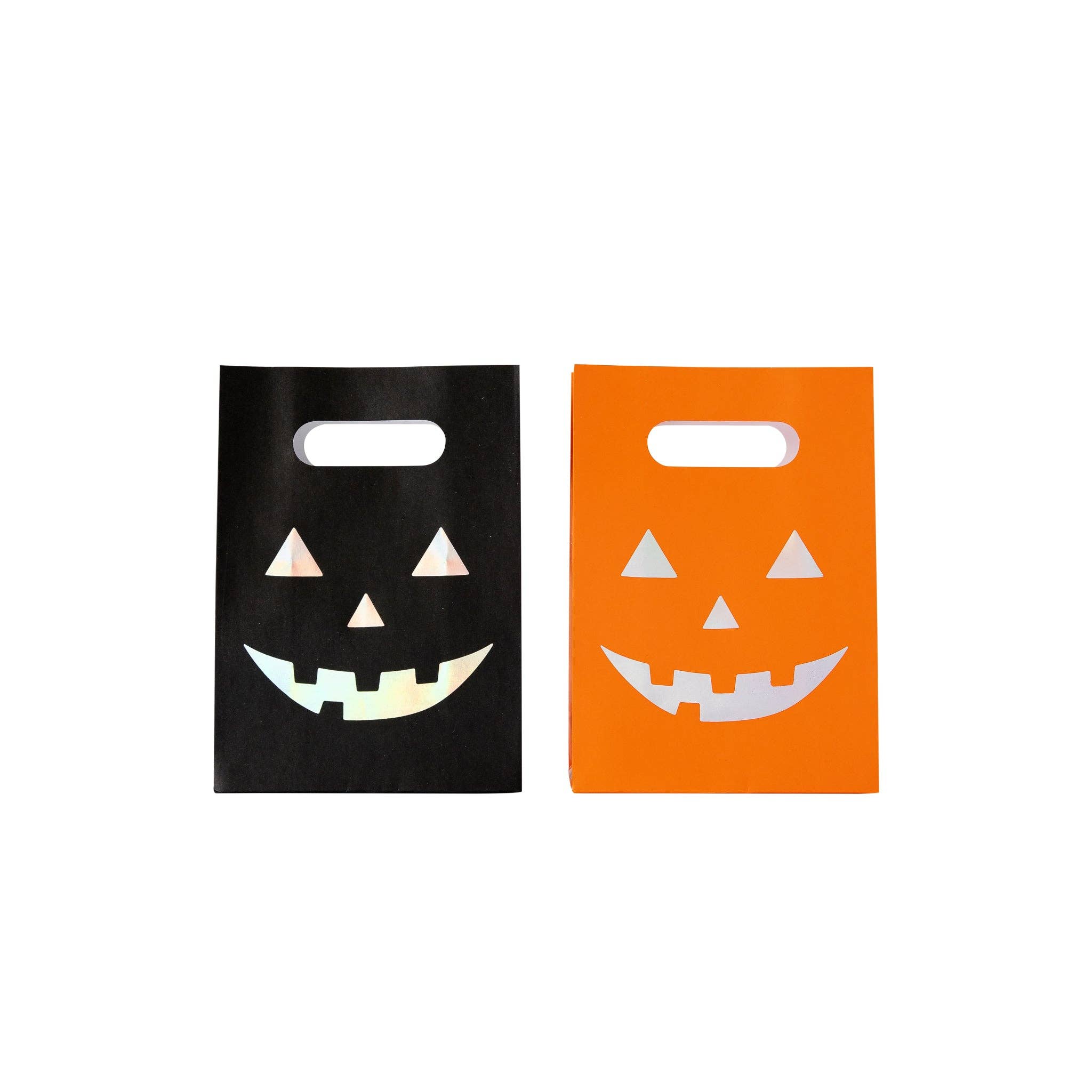 Holographic Jack-o-lantern Party Favor Treat Bags