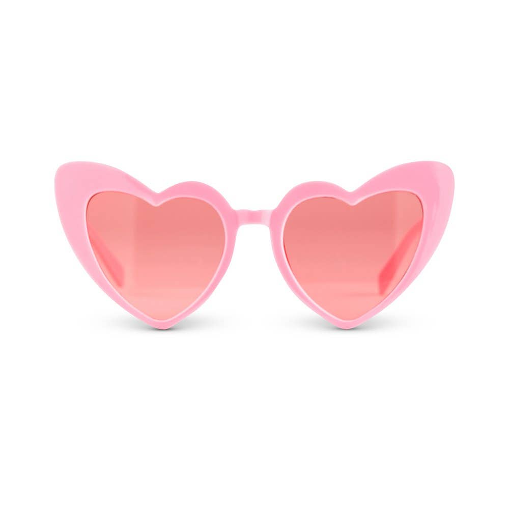 Women's Pink Heart Shaped Novelty Sunglasses – Très Chic Party