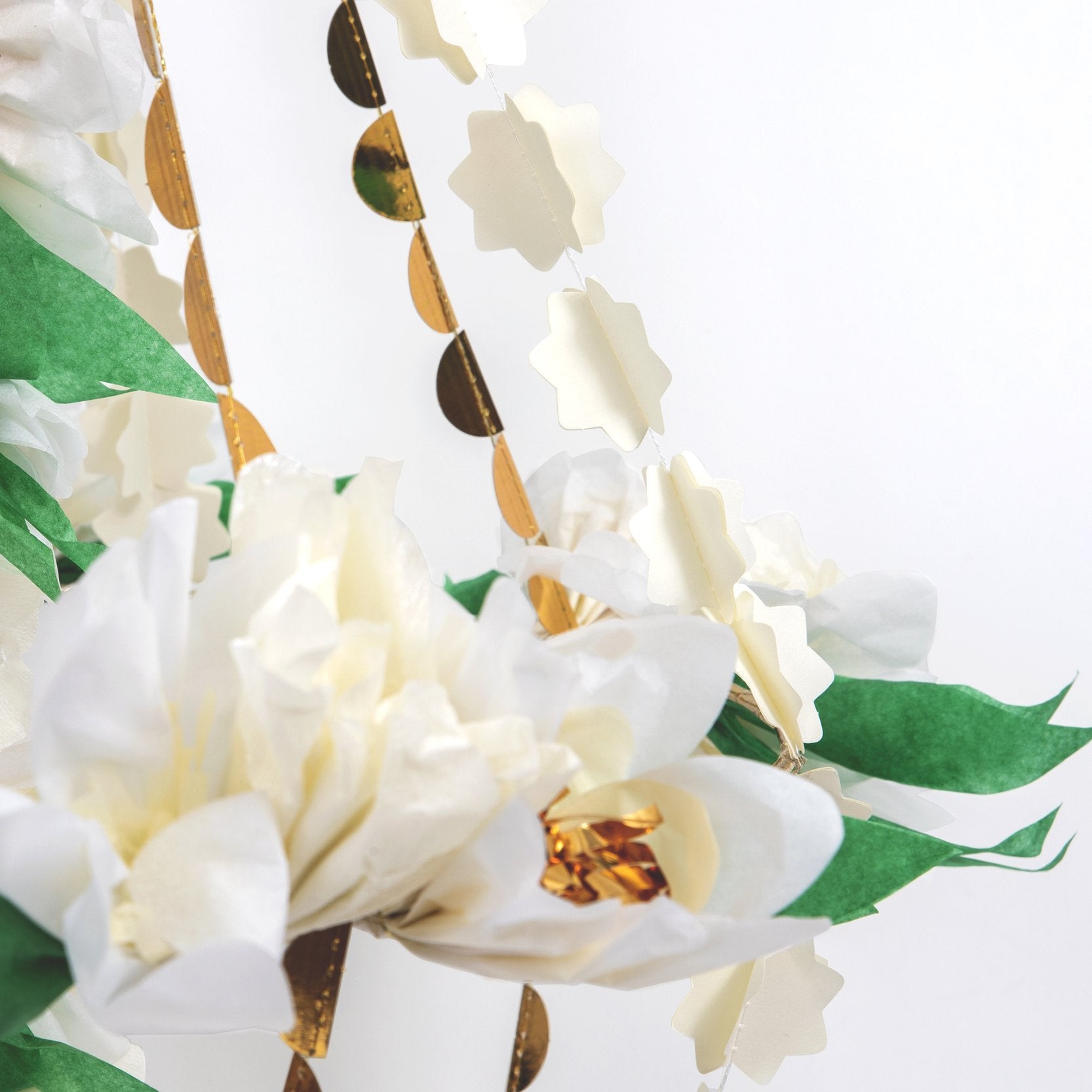 White Blossom Flower Chandelier
