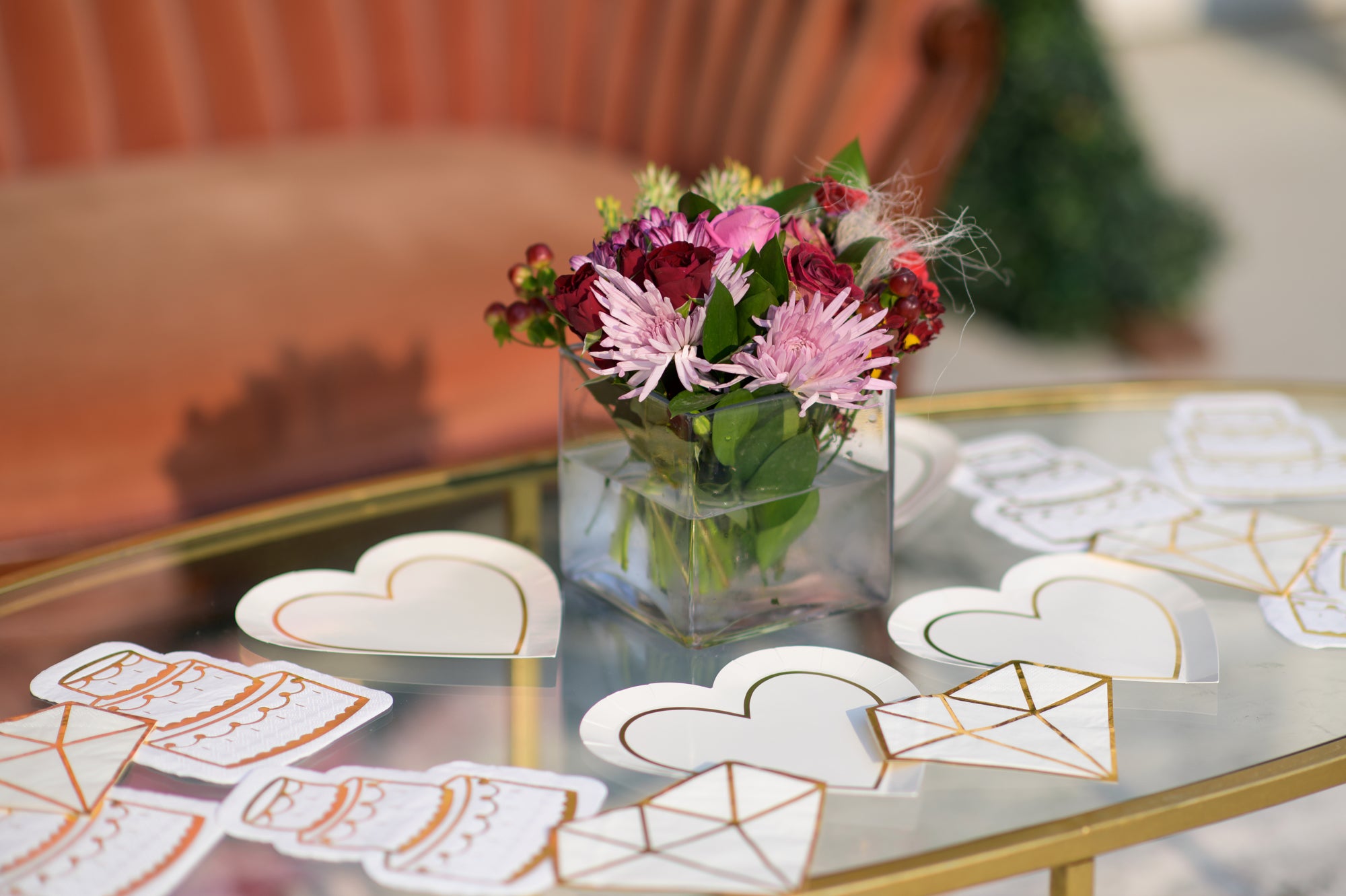 Bride to Be Heart Plates