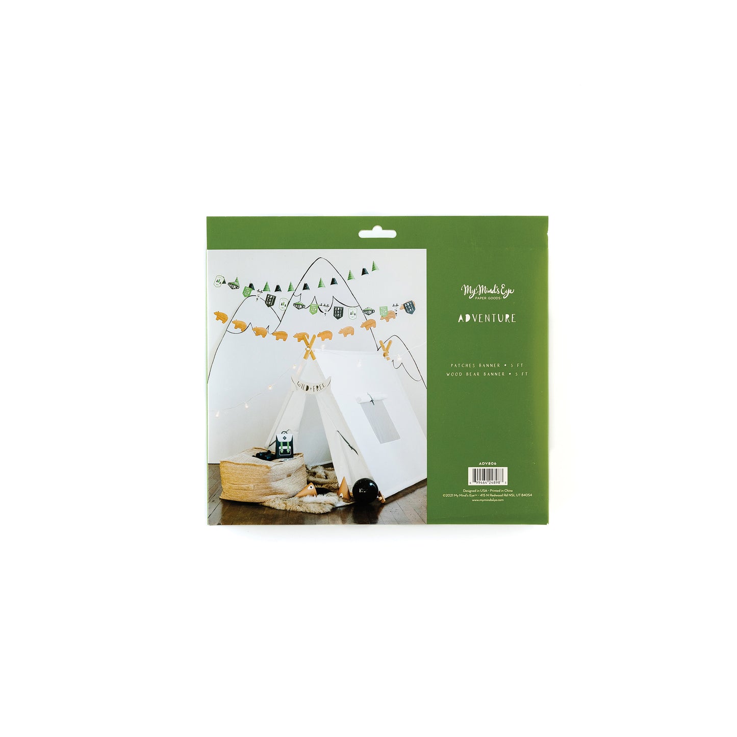 Adventure Party Patches and Bears Banner Set