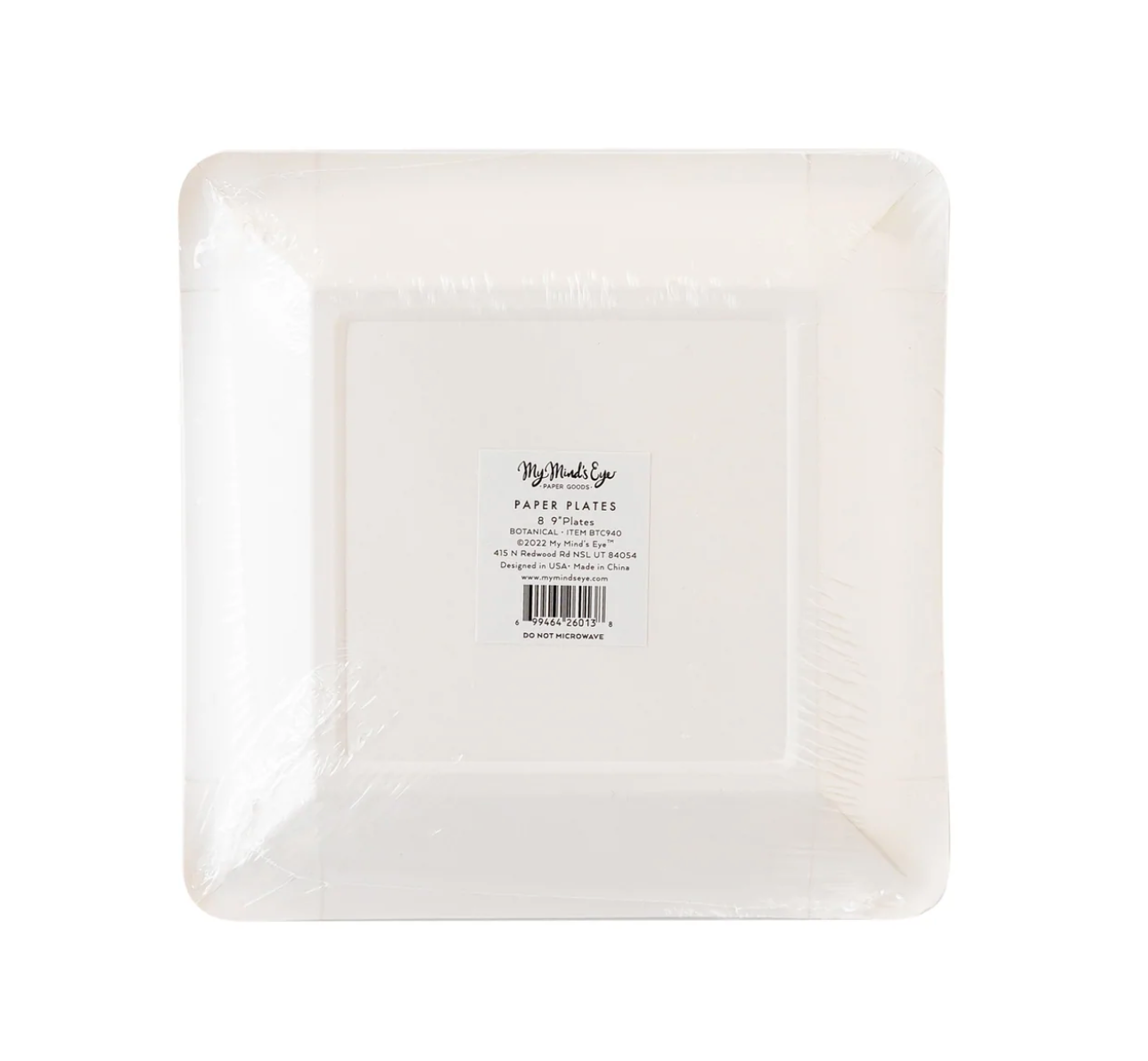 Botanical Merry Christmas Solstice Plates - 8pk