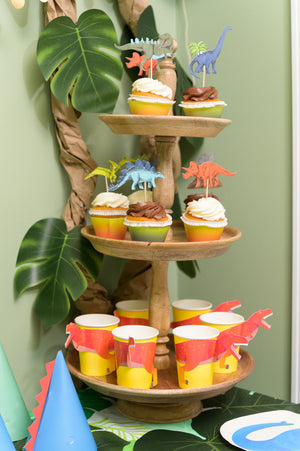Dinosaur Party Cupcake Topper Kit - 12pk