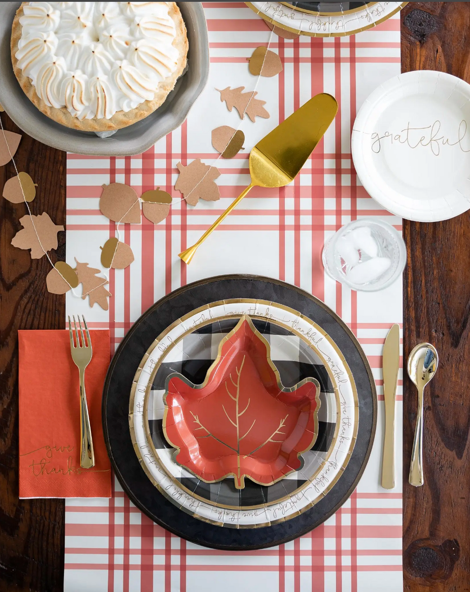 Christmas Green Gingham Table Runner