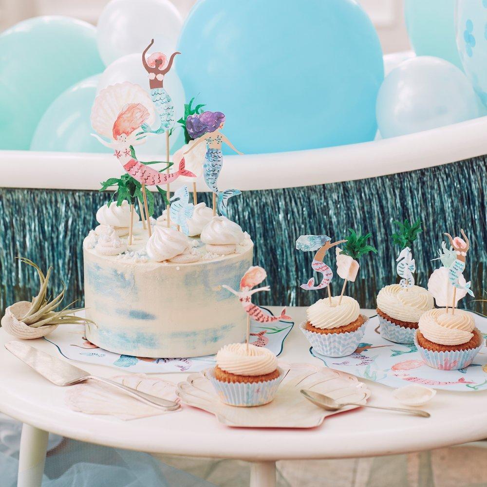 Mermaid Party Cake Toppers