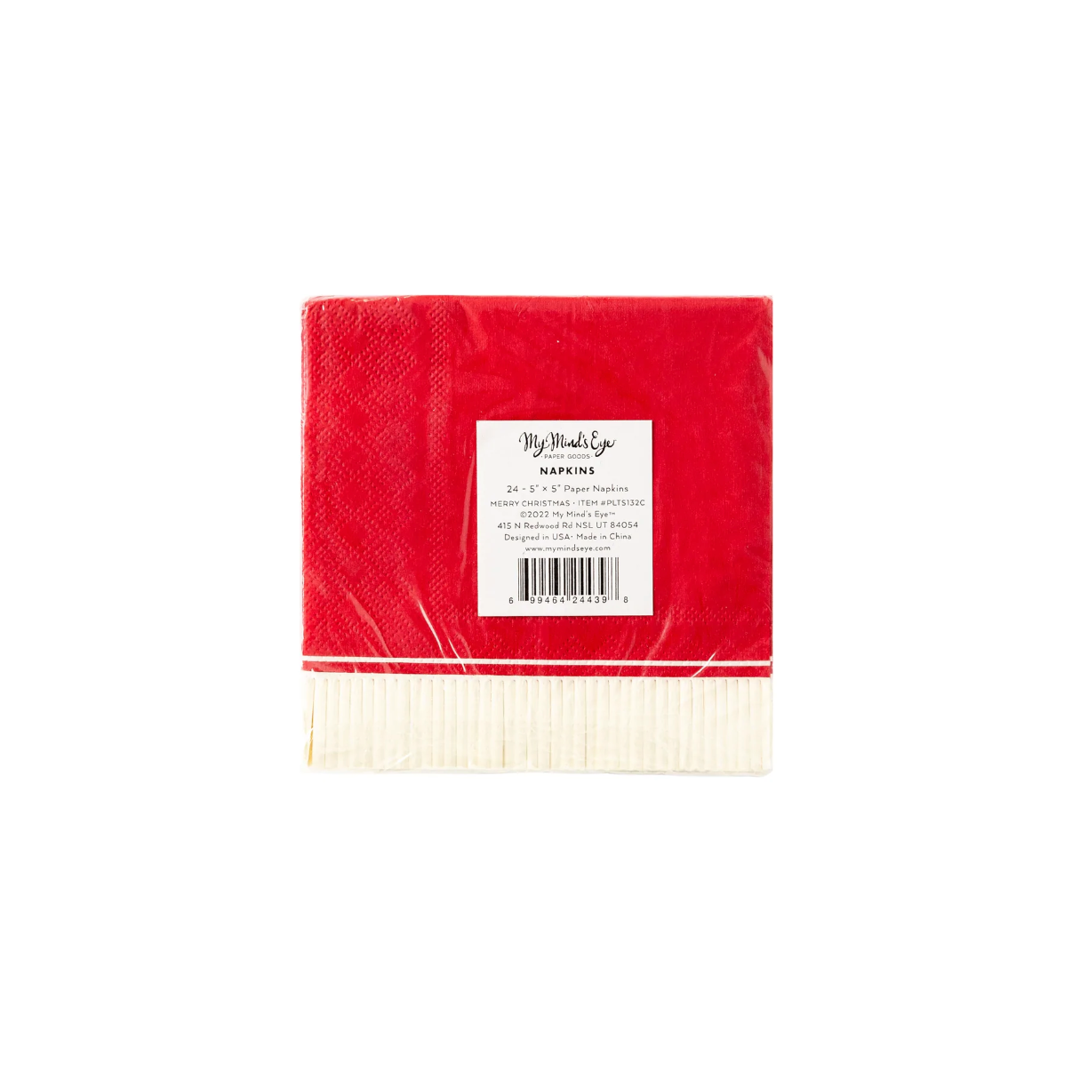 Merry Christmas Fringe Cocktail Napkins