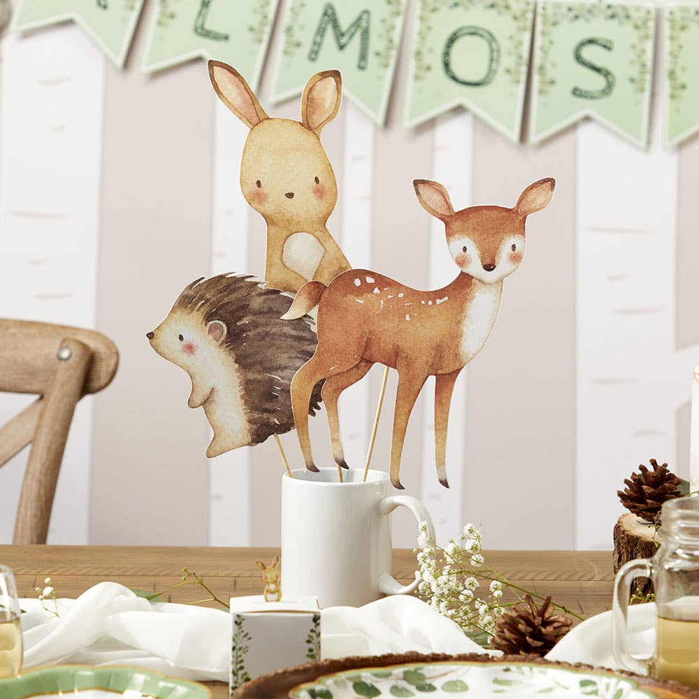 Woodland Animal Baby Shower 33-Piece Party Decor Kit