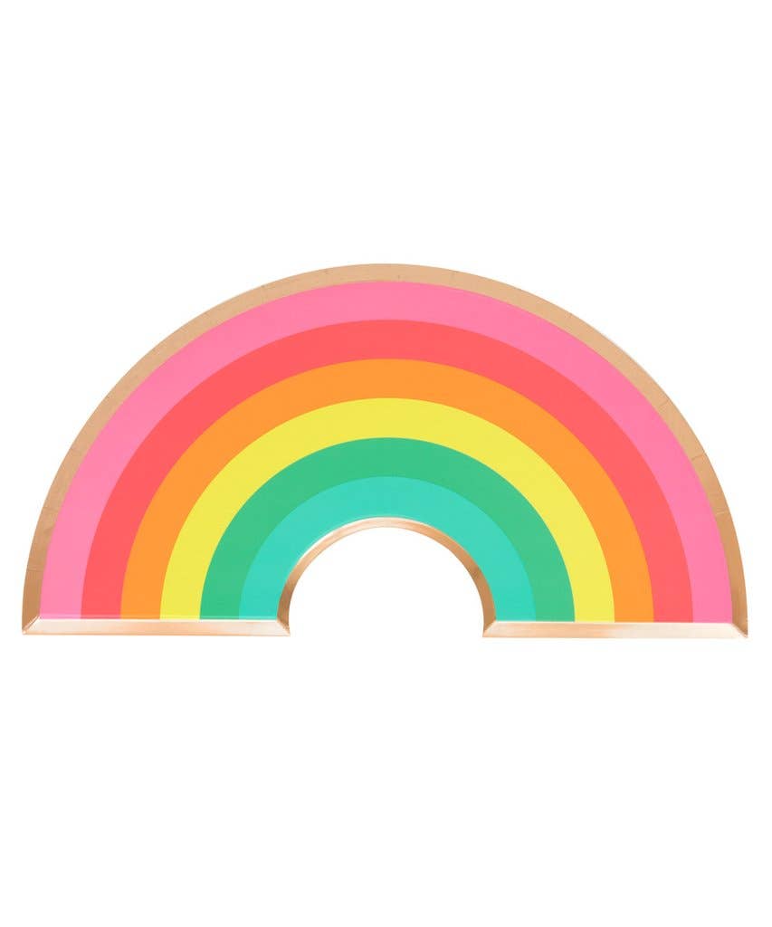 Novelty Party Plates - Rainbow