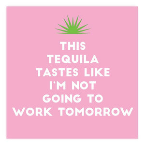 Tequila Funny Beverage Cocktail Party Napkins