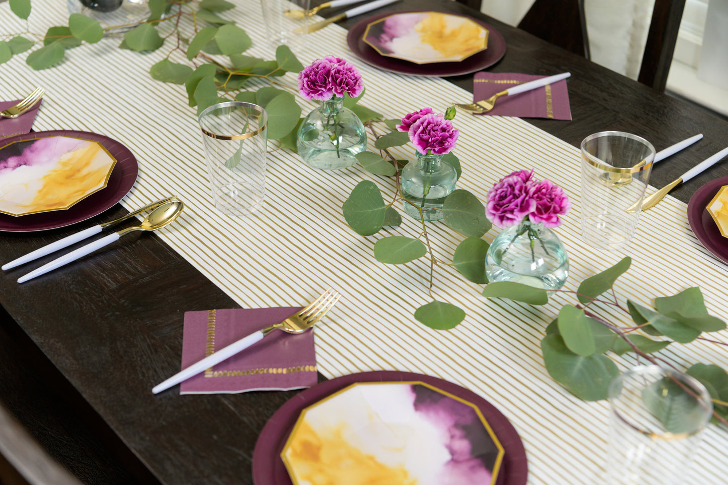 Watercolor Print Small Paper Party Plates - 10pk