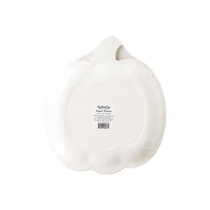 Disco Pumpkin Shaped Paper Plates - 8pk