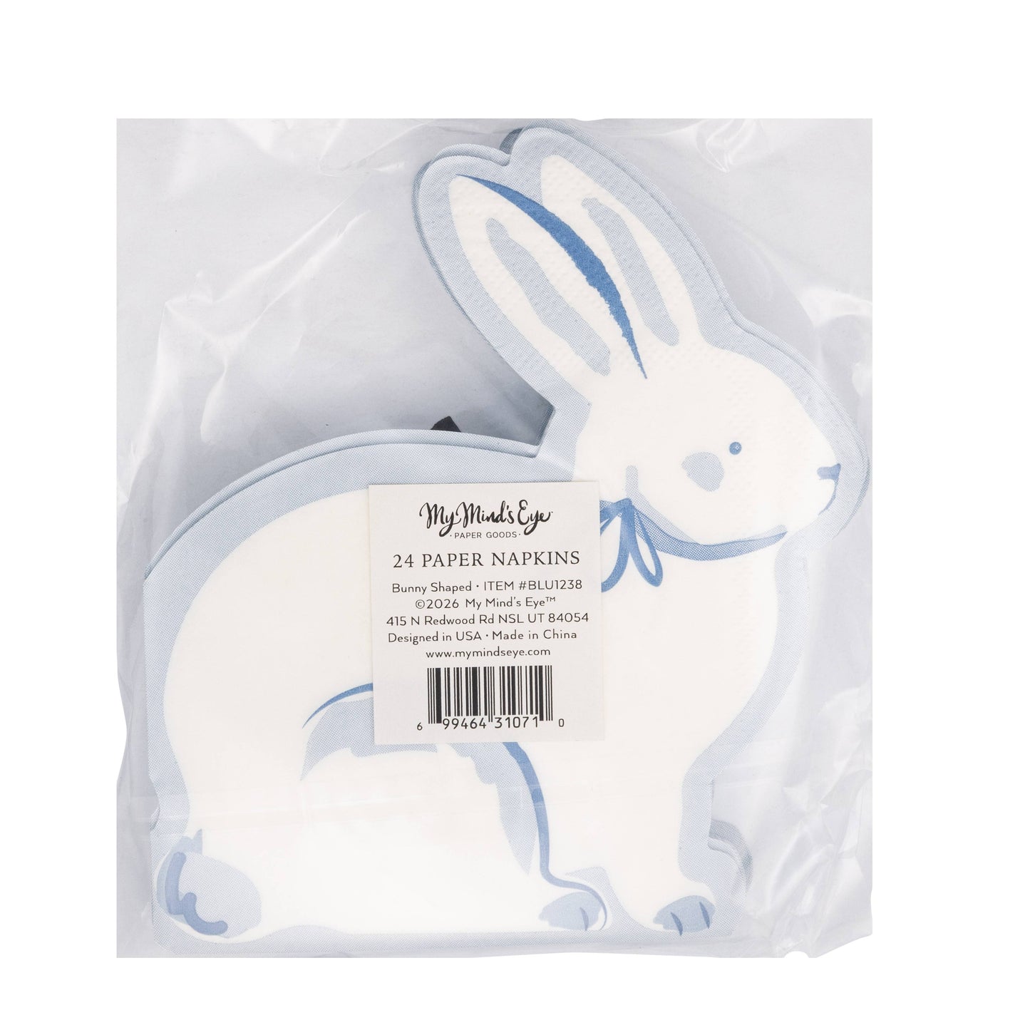 Bunny Shaped Paper Napkins - 24pk
