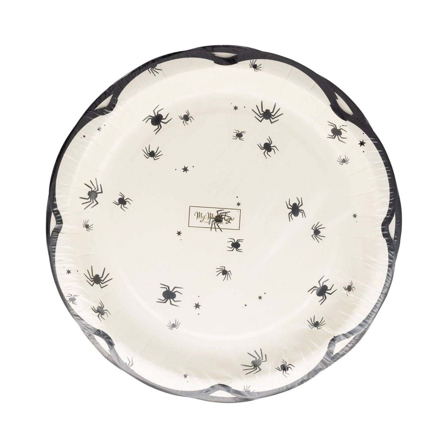 Halloween Tiny Spider Paper Plates - 8pk