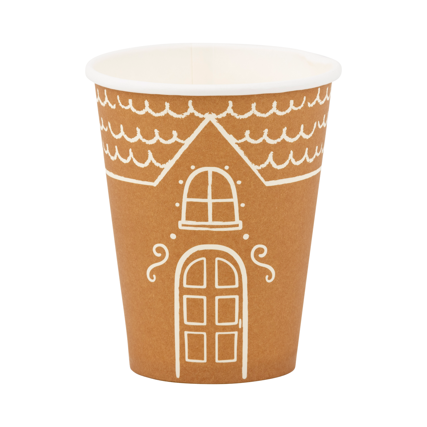 Gingerbread Handled Holiday Paper Cups - 8pk