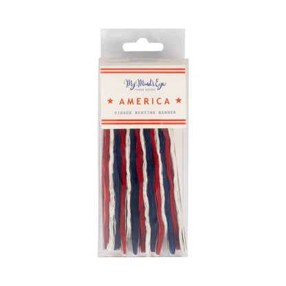 Americana Tissue Bunting Banner