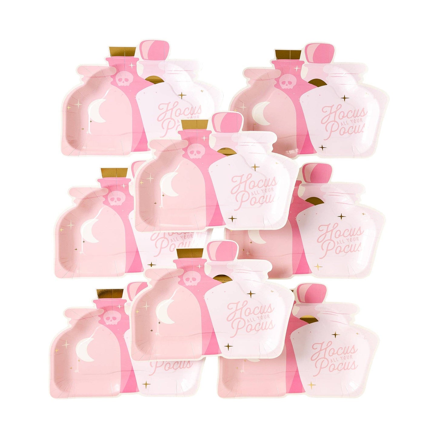 Hocus Pocus Potion Shaped Paper Plates - 8pk