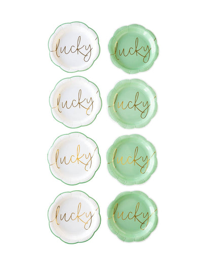 Lucky Paper Plate Set - 8pk