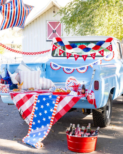 Americana Tissue Bunting Banner