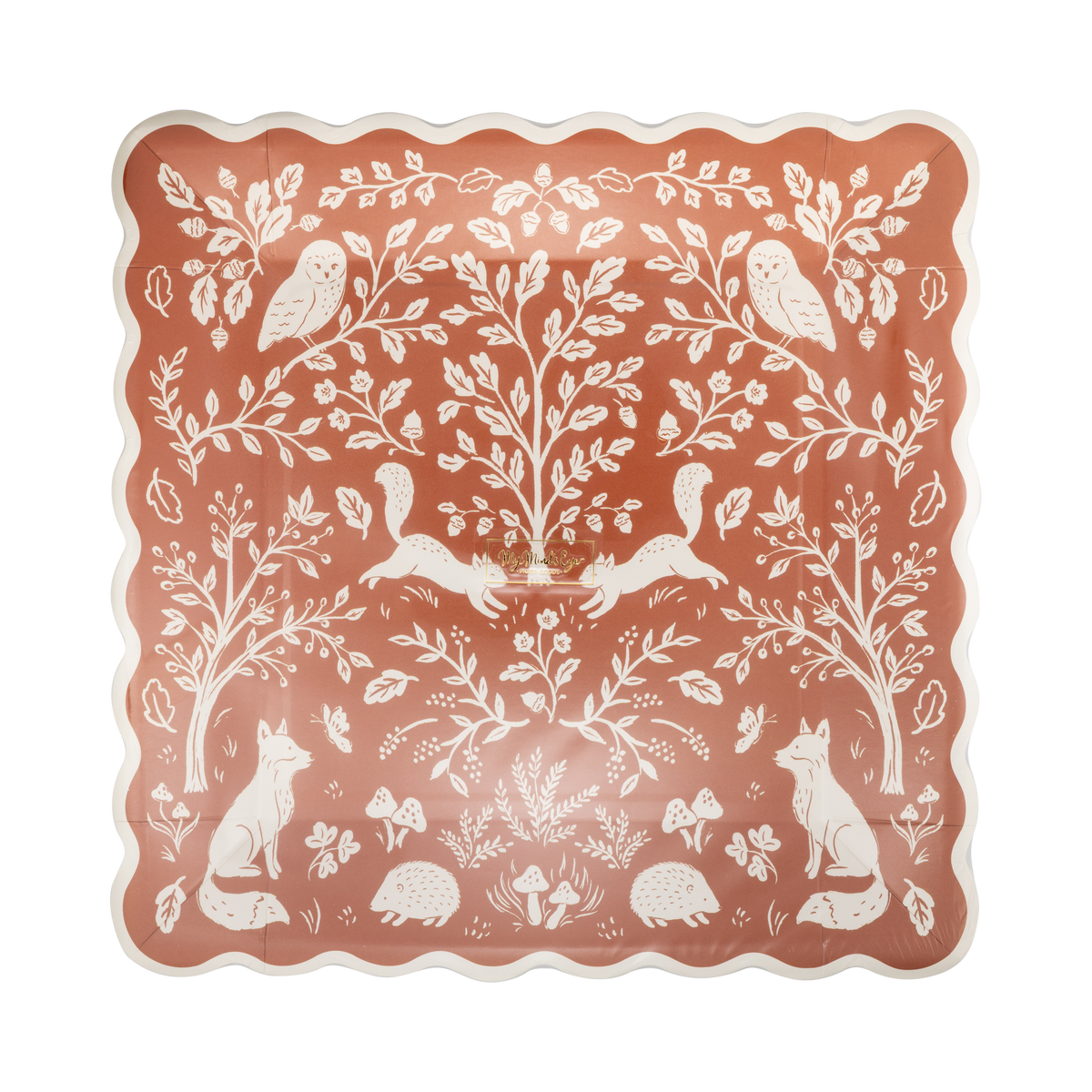 Acorn Grove Fall Square Paper Plates - 8pk