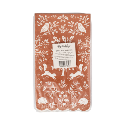 Acorn Grove Fall Paper Dinner Napkins - 24pk
