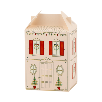 Christmas Village Advent Treat Box Favors - 25pk