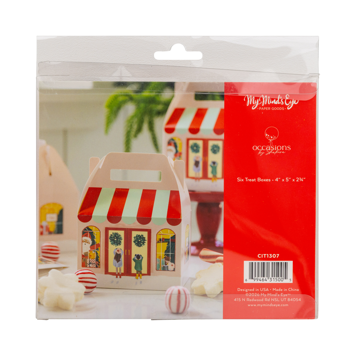 Toy Store Christmas Paper Treat Boxes - 6pk