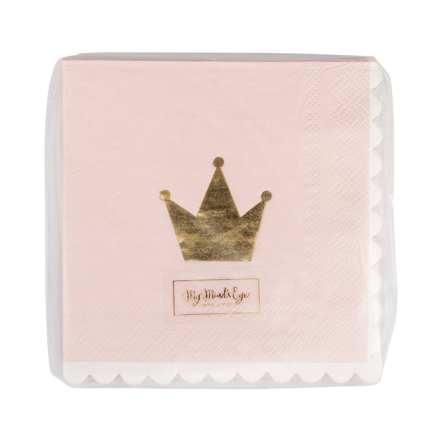 Princess Crown Pink Cocktail Napkins - 18pk