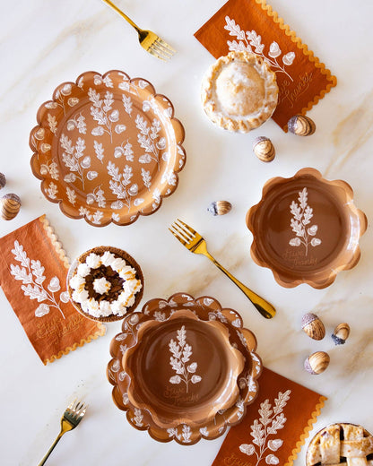 Acorns Give Thanks Dinner Napkins - 24pk