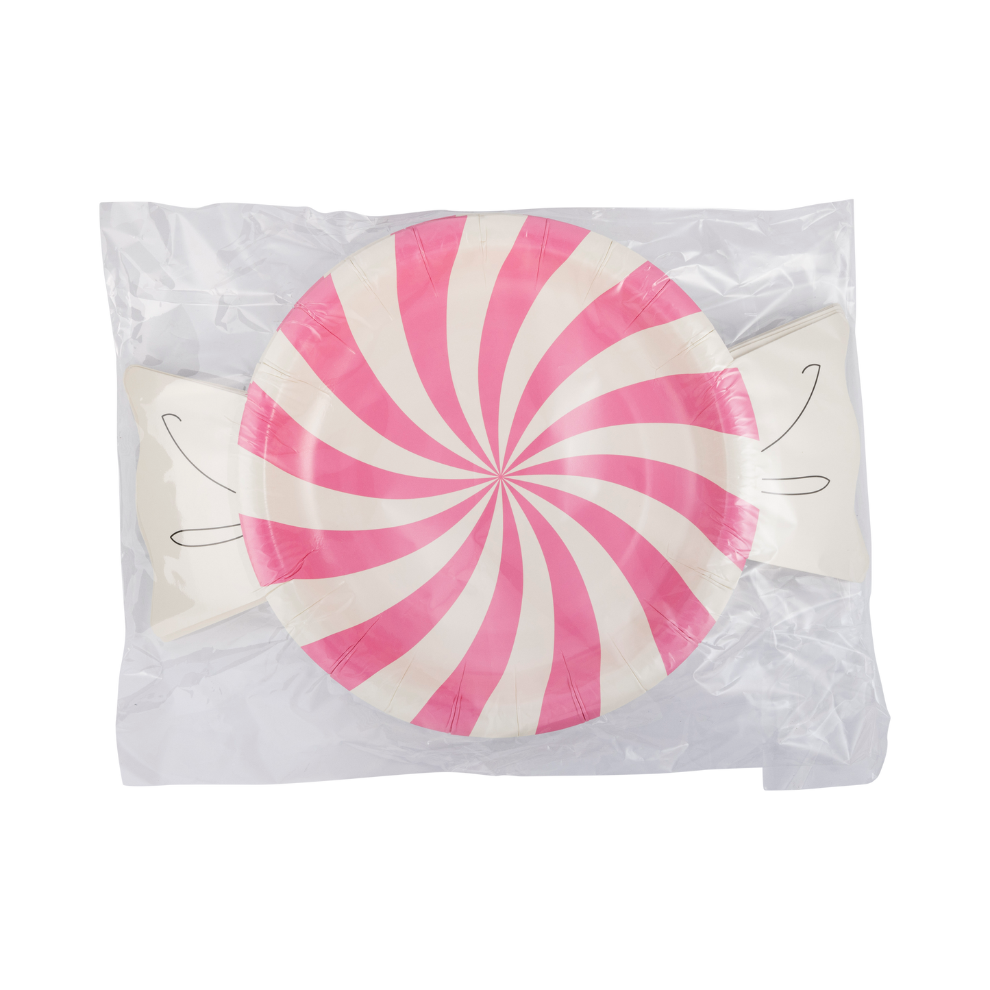 Spiral Candy Shaped Paper Plates - 8pk