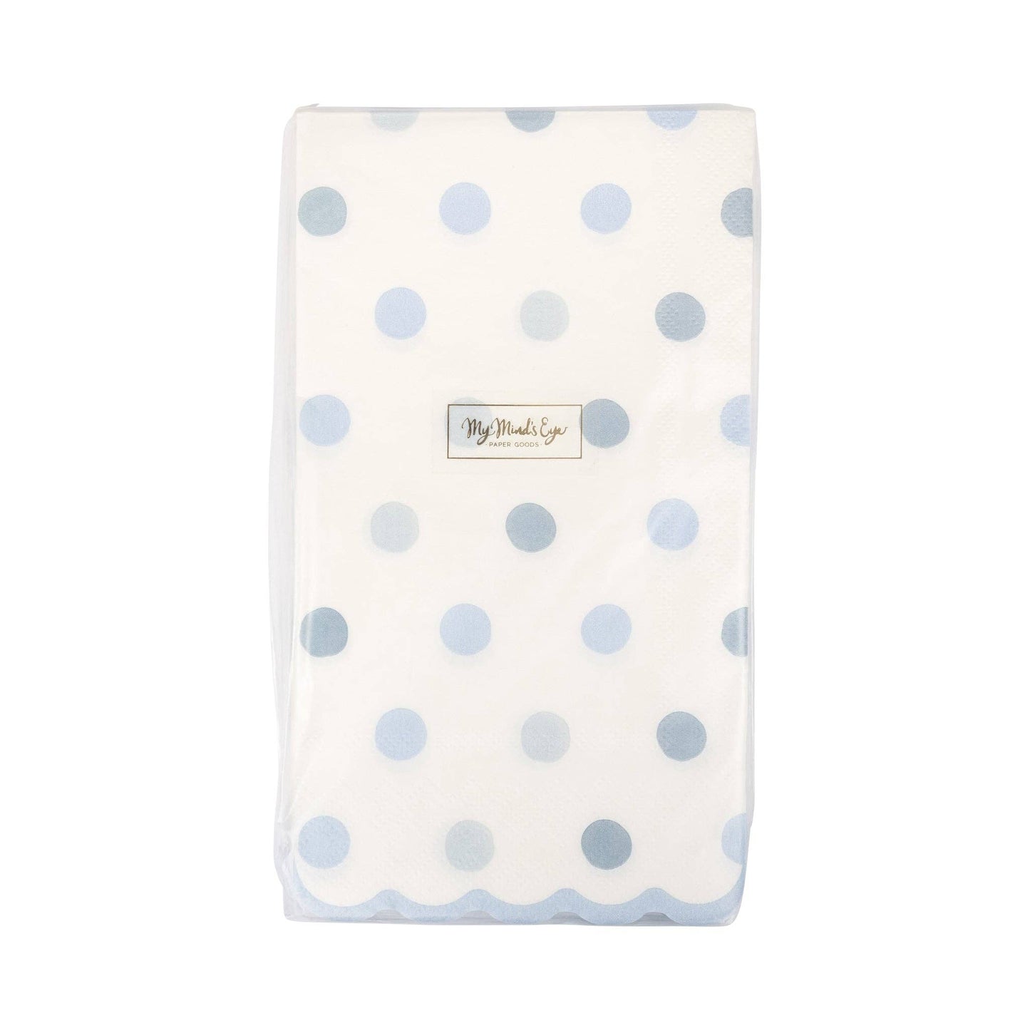 Baby Blue Polka Dot Dinner Napkins - 24pk