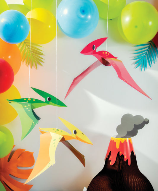 3D Pterodactyl Dinosaur Hanging Cutouts