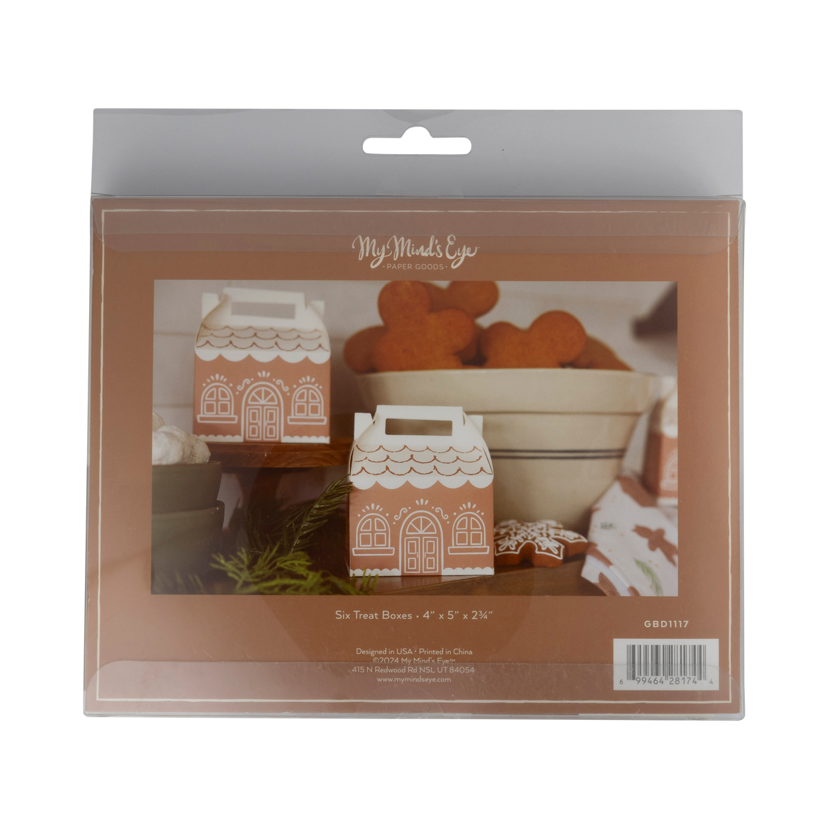 Gingerbread House Gable Paper Treat Boxes - 6pk