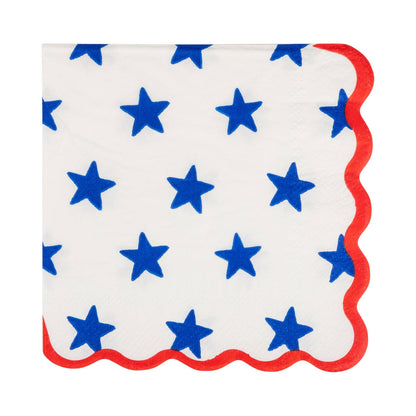 Stars and Stripes Paper Cocktail Napkin Set - 24pk