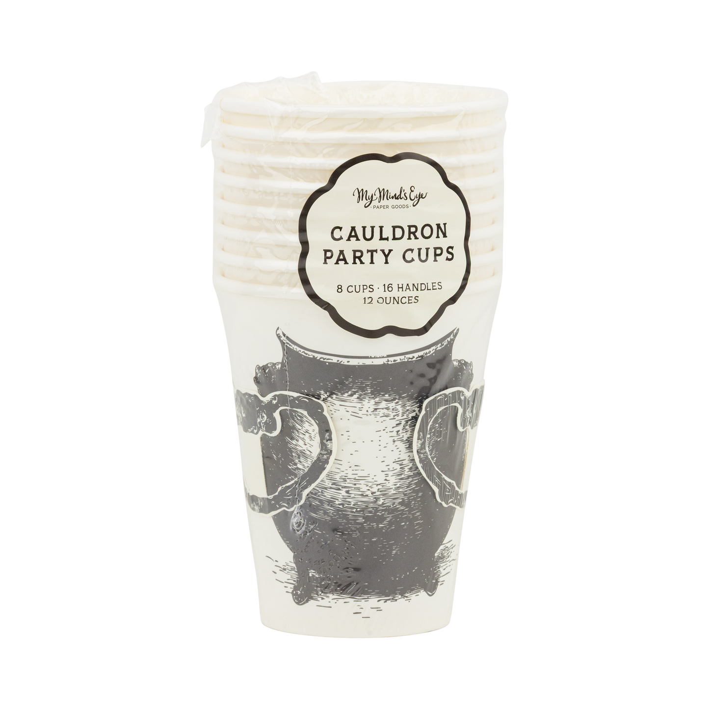 Cauldron Paper Cups with Handles - 8pk