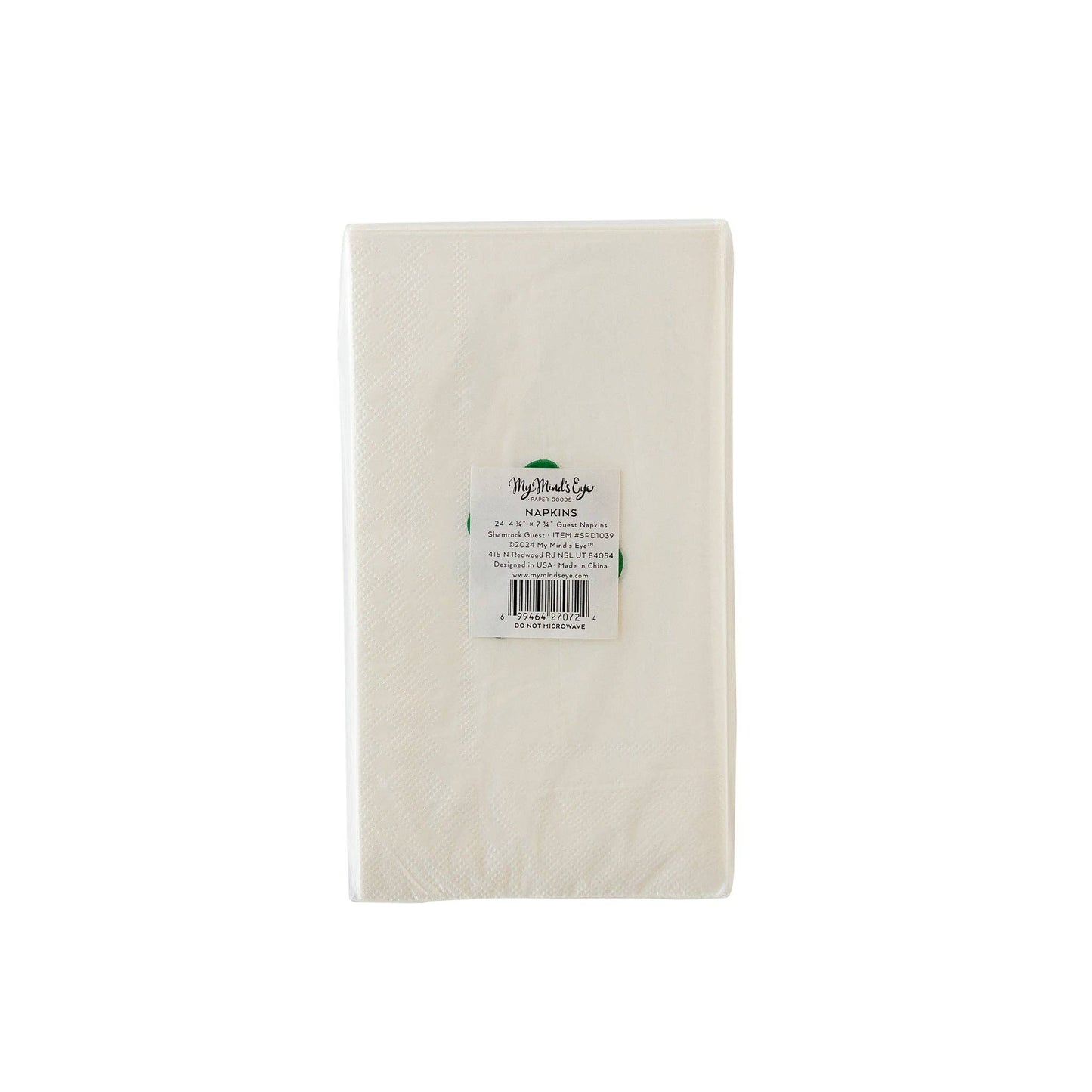 Shamrock Guest Towel Napkins - 24pk